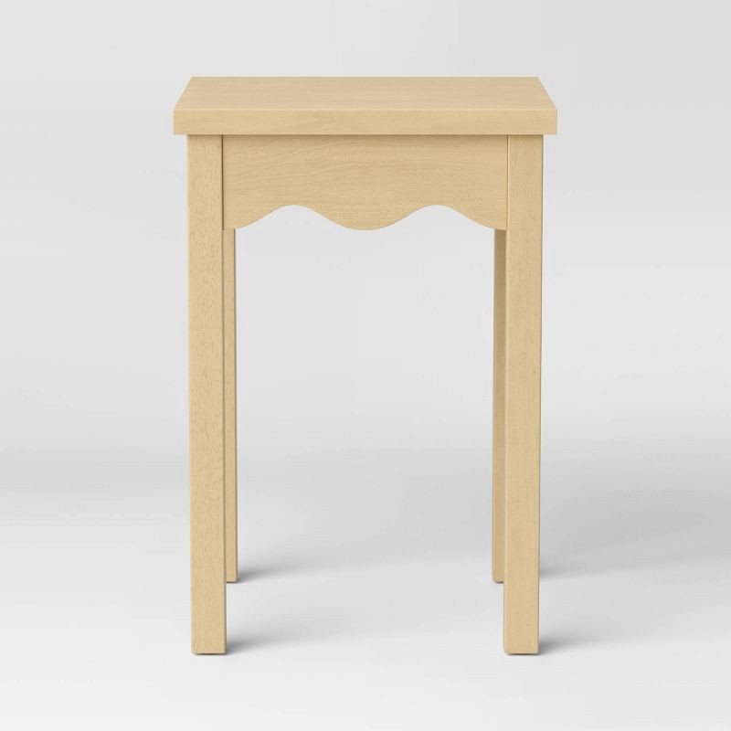 slide 3 of 6, Wavy Accent Side Table Natural - Room Essentials™, 1 ct