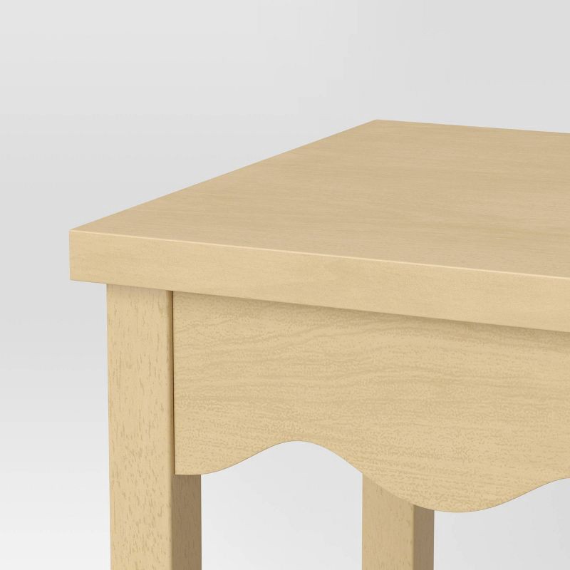 slide 4 of 6, Wavy Accent Side Table Natural - Room Essentials™, 1 ct