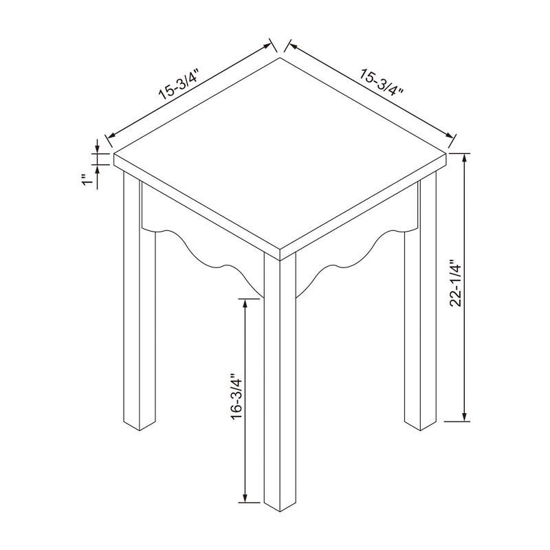 slide 6 of 6, Wavy Accent Side Table Natural - Room Essentials™, 1 ct