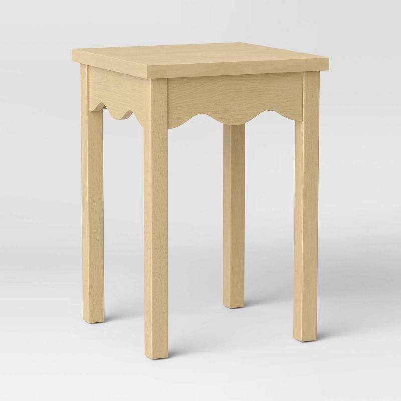 slide 1 of 6, Wavy Accent Side Table Natural - Room Essentials™, 1 ct