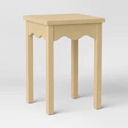 Wavy Accent Side Table Natural - Room Essentials™