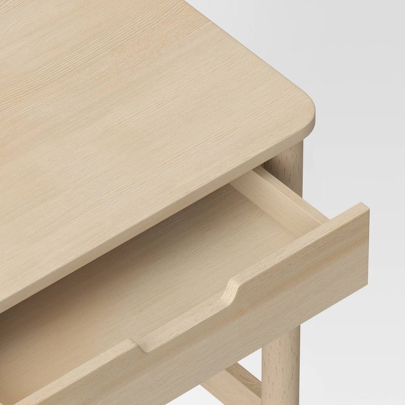 slide 5 of 7, Scandi Desk with Drawers Natural - Room Essentials™, 1 ct