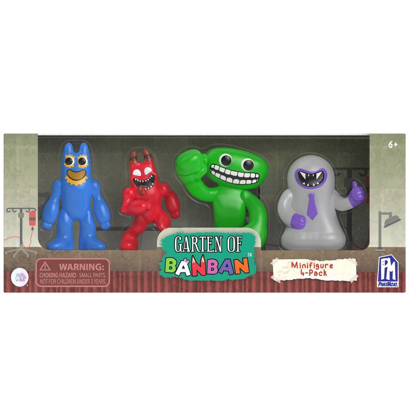 slide 1 of 7, Garten of Banban Mini Figure Set - 4pk, 4 ct