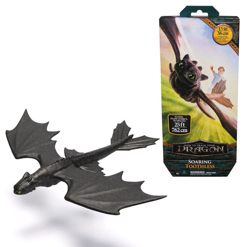 slide 1 of 5, How to Train Your Dragon Gliding Toothless Figure, 1 ct