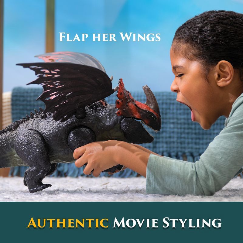 slide 5 of 7, How to Train Your Dragon Titan Red Death Figure, 1 ct