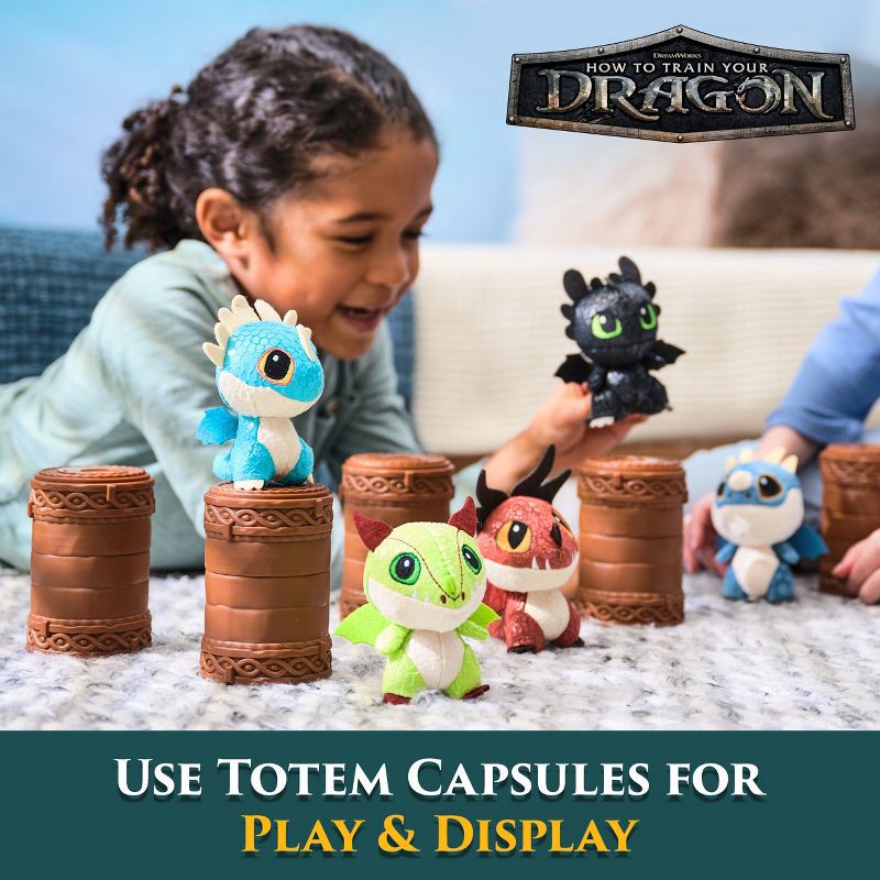 slide 4 of 9, DreamWorks Dragons How to Train Your Dragon, Mini Surprise Dragons Plush Toys, 3" Mystery Dragon Plushies (Unbox 1 of 5 Styles), 1 ct