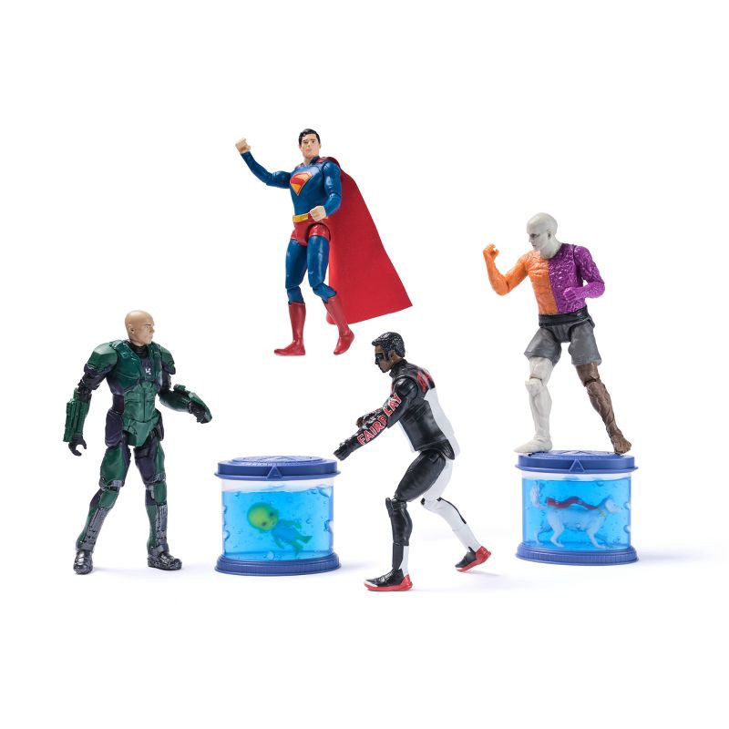 slide 2 of 5, DC Comics Superman TRGX Action Figure Set 6" - 4pk, 4 ct