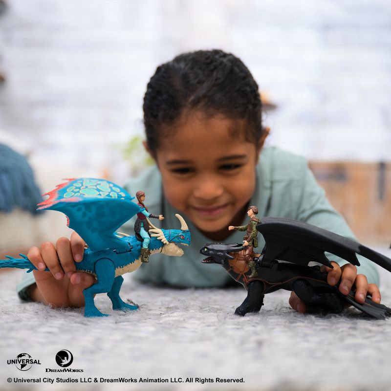 slide 9 of 10, How to Train Your Dragon Viking and Toothless Action Figure, 1 ct