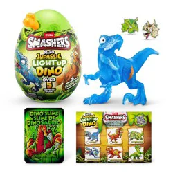 Smashers Jurassic Nano Figure: Dinosaur Toy, Plastic Animal Figures, 3 Pieces