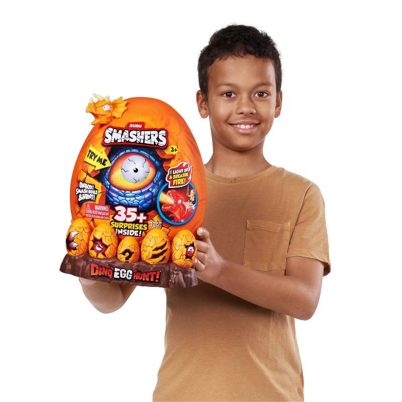 slide 10 of 11, Smashers Dino Egg Hunt Figure: 26-Piece Dinosaur PVC Playset, 1 ct