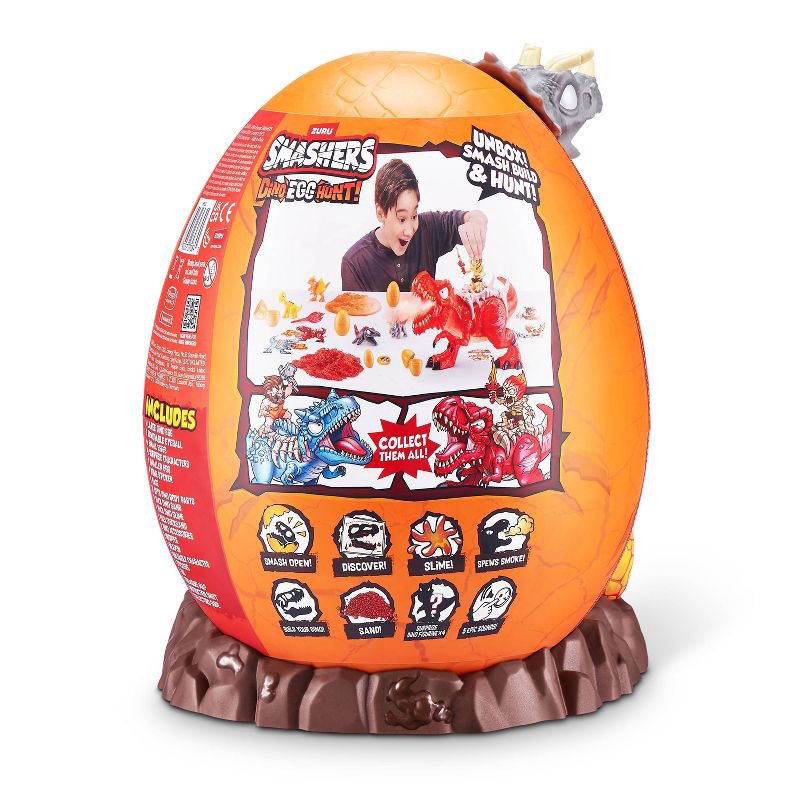 slide 11 of 11, Smashers Dino Egg Hunt Figure: 26-Piece Dinosaur PVC Playset, 1 ct