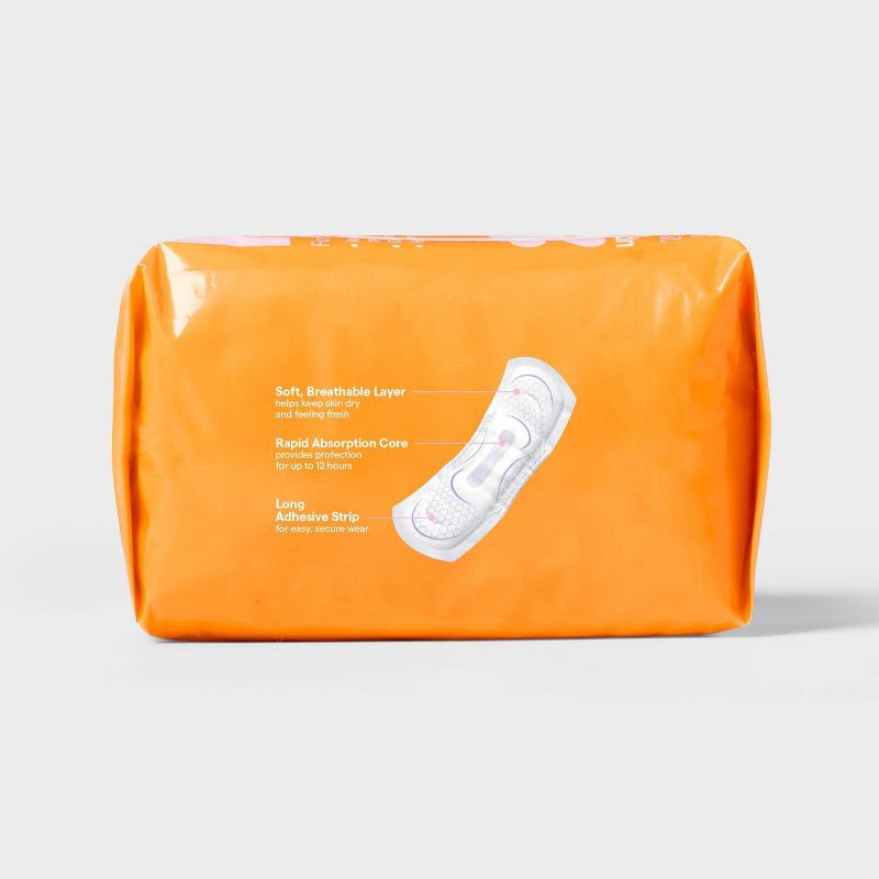 slide 3 of 3, Incontinence Pads for Women - Moderate Absorbency - Regular - 20ct - up&up™, 20 ct