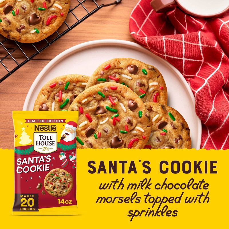 slide 4 of 7, Toll House Santa's Cookie - 14oz, 14 oz