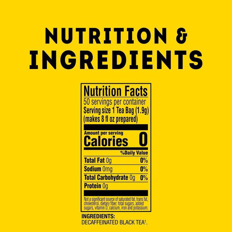 slide 4 of 8, Lipton Decaffeinated Black Tea Bags - 50ct/3.3oz, 50 ct, 3.3 oz