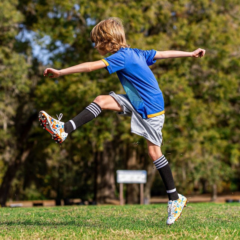 slide 12 of 13, Franklin Sports Size 3 Youth Soccer Cleats: Medium Width, PVC Upper, Hard TPU Outsole, 1 ct
