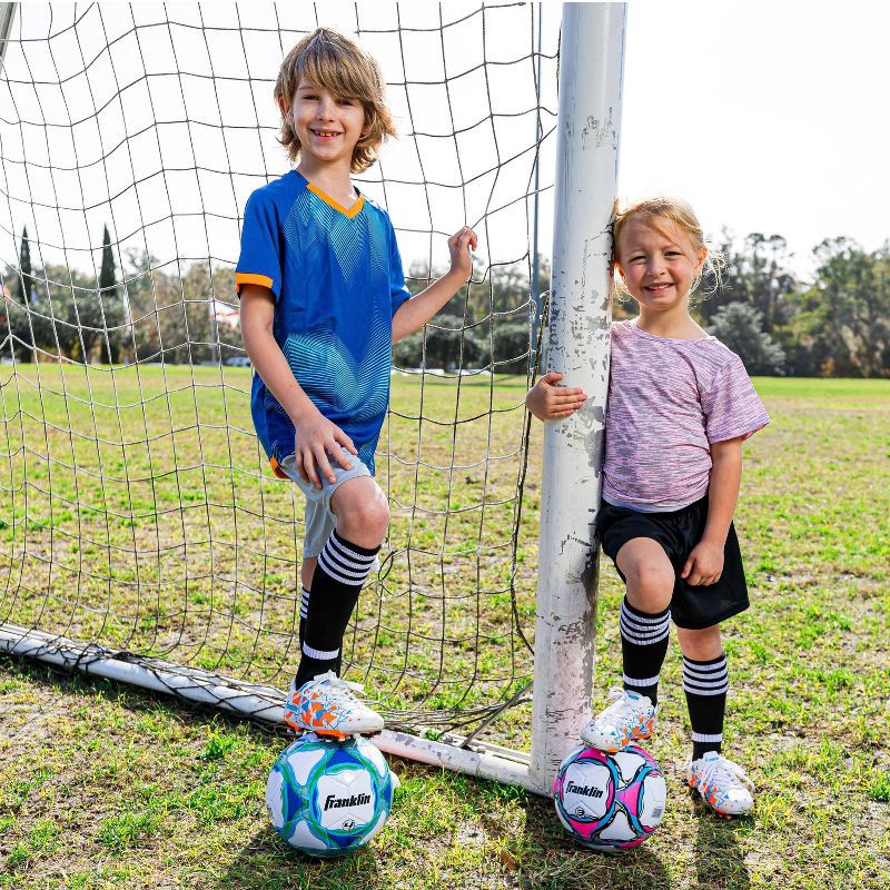 slide 9 of 13, Franklin Sports Size 3 Youth Soccer Cleats: Medium Width, PVC Upper, Hard TPU Outsole, 1 ct