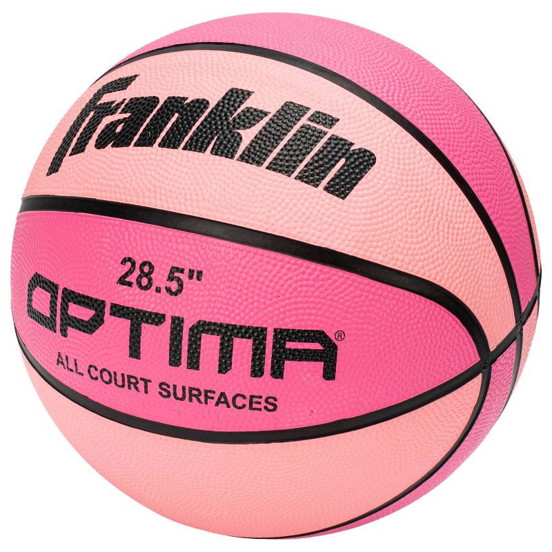 slide 3 of 3, Franklin Sports Intermediate Optima 28.5'' Rubber Basketball - Pink, 1 ct