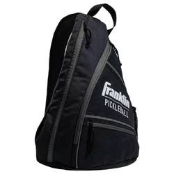 Franklin Sports Sling Pickleball Bag - Black/Charcoal: Holds 2 Paddles, 3 Balls