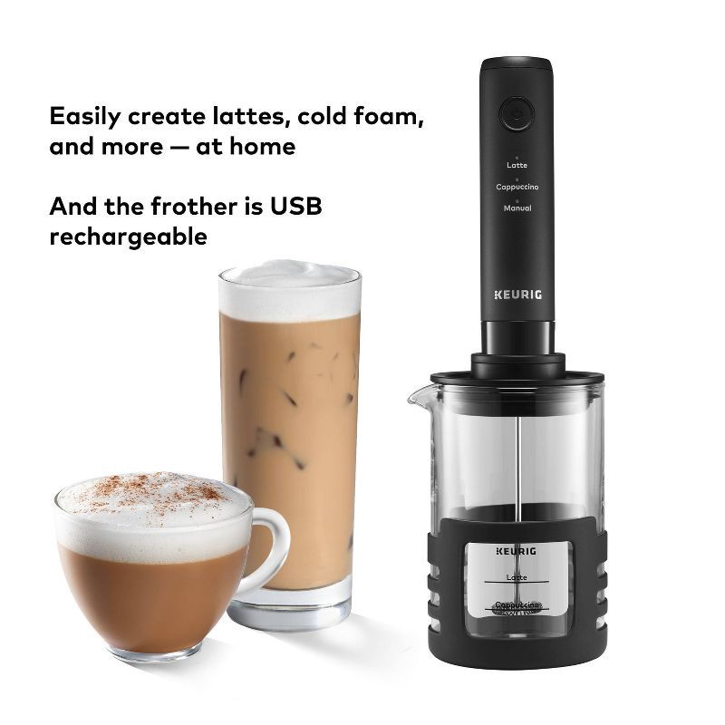 slide 3 of 18, Keurig SimpleCafe Frother Single-Serve Coffee Maker Black: Electric K-Cup Brewer, No Filter Needed, 12 oz Capacity, 12 oz