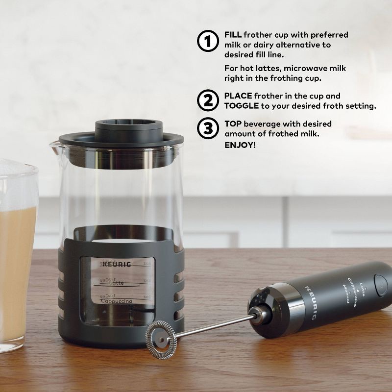 slide 6 of 18, Keurig SimpleCafe Frother Single-Serve Coffee Maker Black: Electric K-Cup Brewer, No Filter Needed, 12 oz Capacity, 12 oz