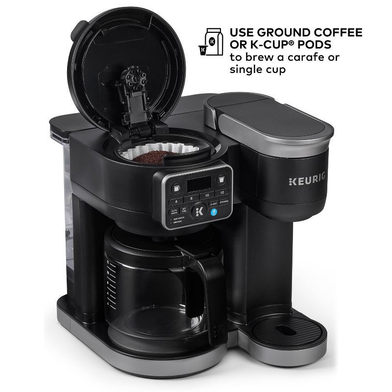 slide 6 of 20, Keurig K-Duo Hot & Iced Single-Serve & Carafe Coffee Maker Black: Electric Drip Coffee Pot, 72 oz Capacity, 72 oz