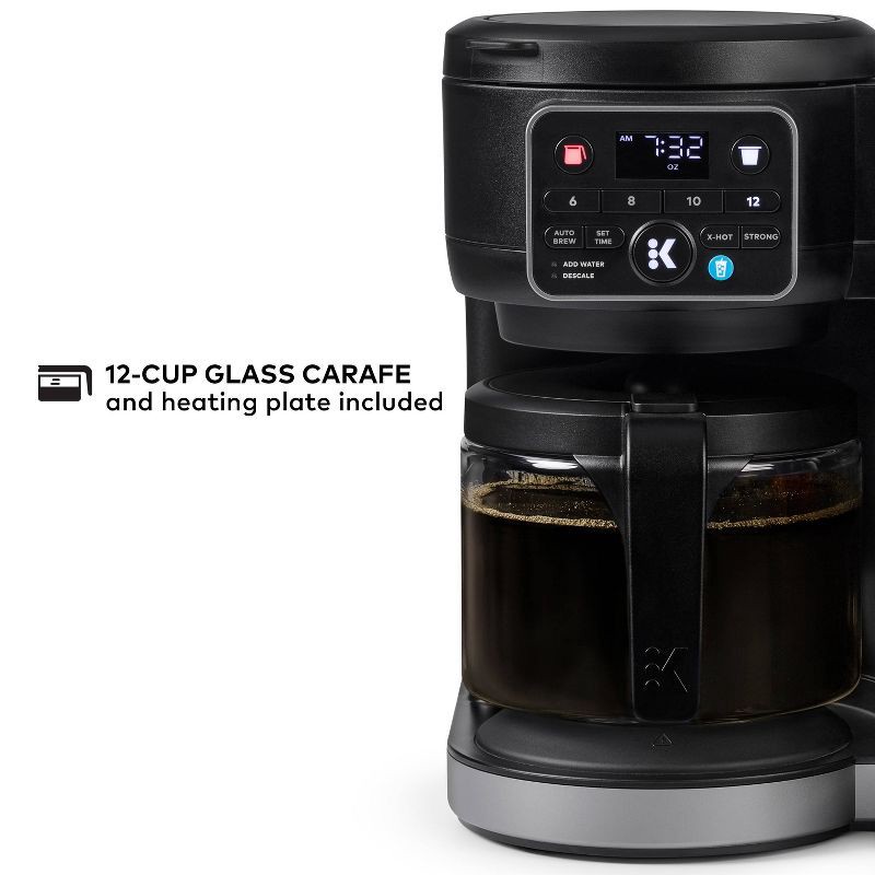 slide 7 of 20, Keurig K-Duo Hot & Iced Single-Serve & Carafe Coffee Maker Black: Electric Drip Coffee Pot, 72 oz Capacity, 72 oz