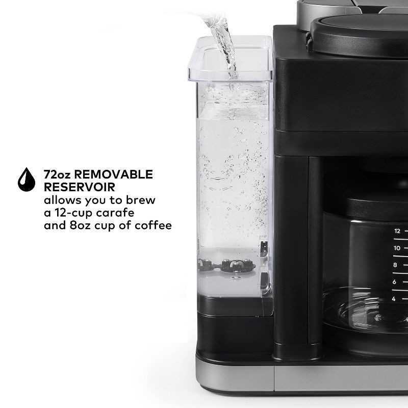 slide 8 of 20, Keurig K-Duo Hot & Iced Single-Serve & Carafe Coffee Maker Black: Electric Drip Coffee Pot, 72 oz Capacity, 72 oz