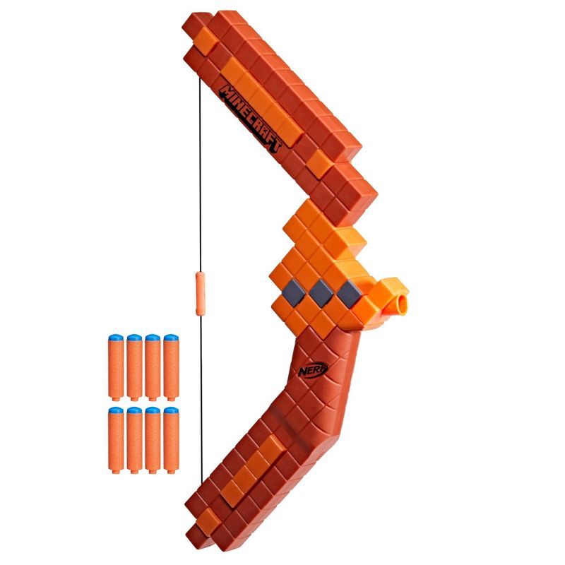 slide 1 of 7, NERF Minecraft Bow, 1 ct