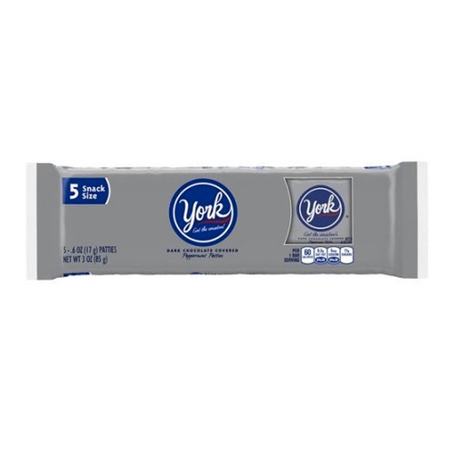 slide 1 of 1, York Hershey's, York Dark Chocolate Peppermint Patties Snack Size Candy- 2.4 oz, 2.4 oz