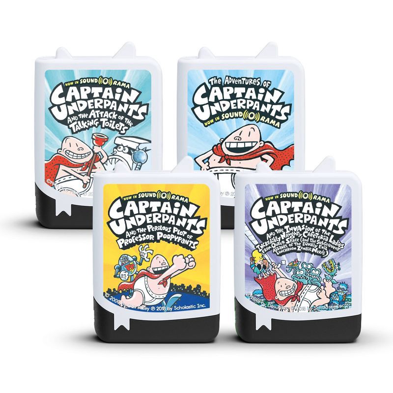 slide 2 of 7, tonies Audiobooks: Captain Underpants 4pk Set, Creative Thinking, Electronic Storybooks, 4 ct