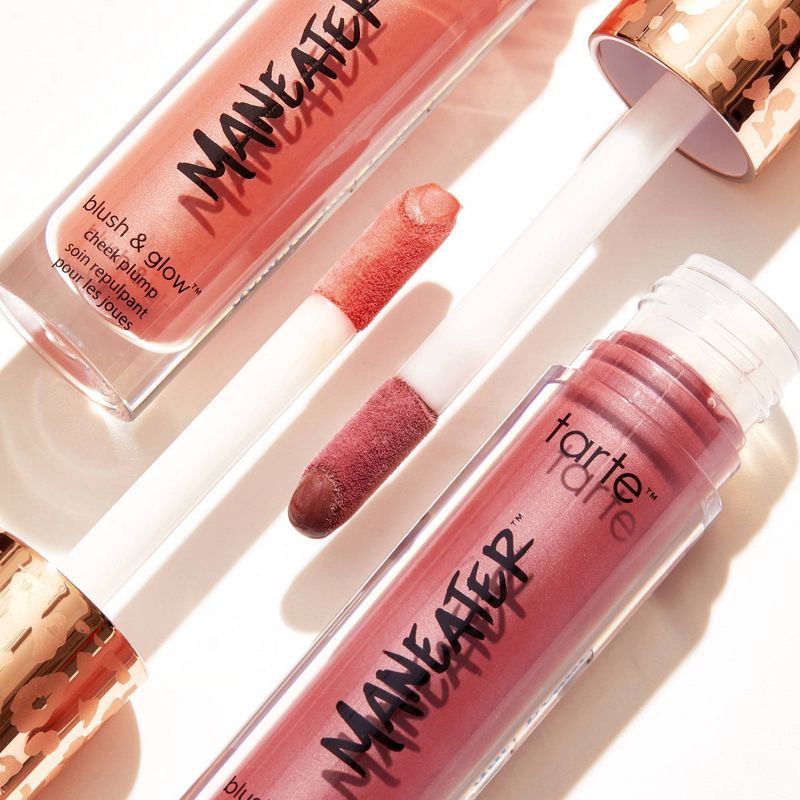 slide 5 of 6, tarte Maneater Blush & Glow Cheek Plump - Strawberry - 0.27 fl oz - Ulta Beauty, 0.27 fl oz