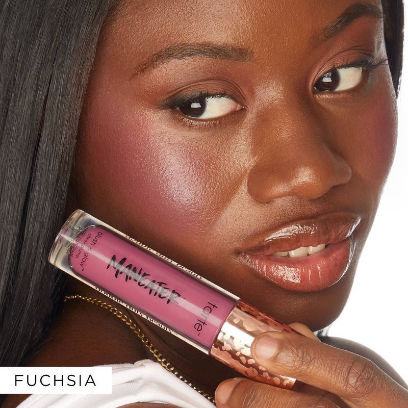 slide 4 of 6, tarte Maneater Blush & Glow Cheek Plump - Fuchsia - 0.27 fl oz - Ulta Beauty, 0.27 fl oz