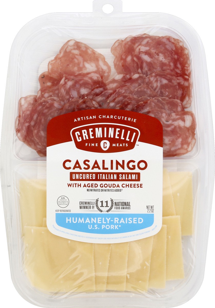 slide 5 of 6, Creminelli Fine Meats Uncured Italian Salami Casalingo 2.2 oz, 2.2 oz