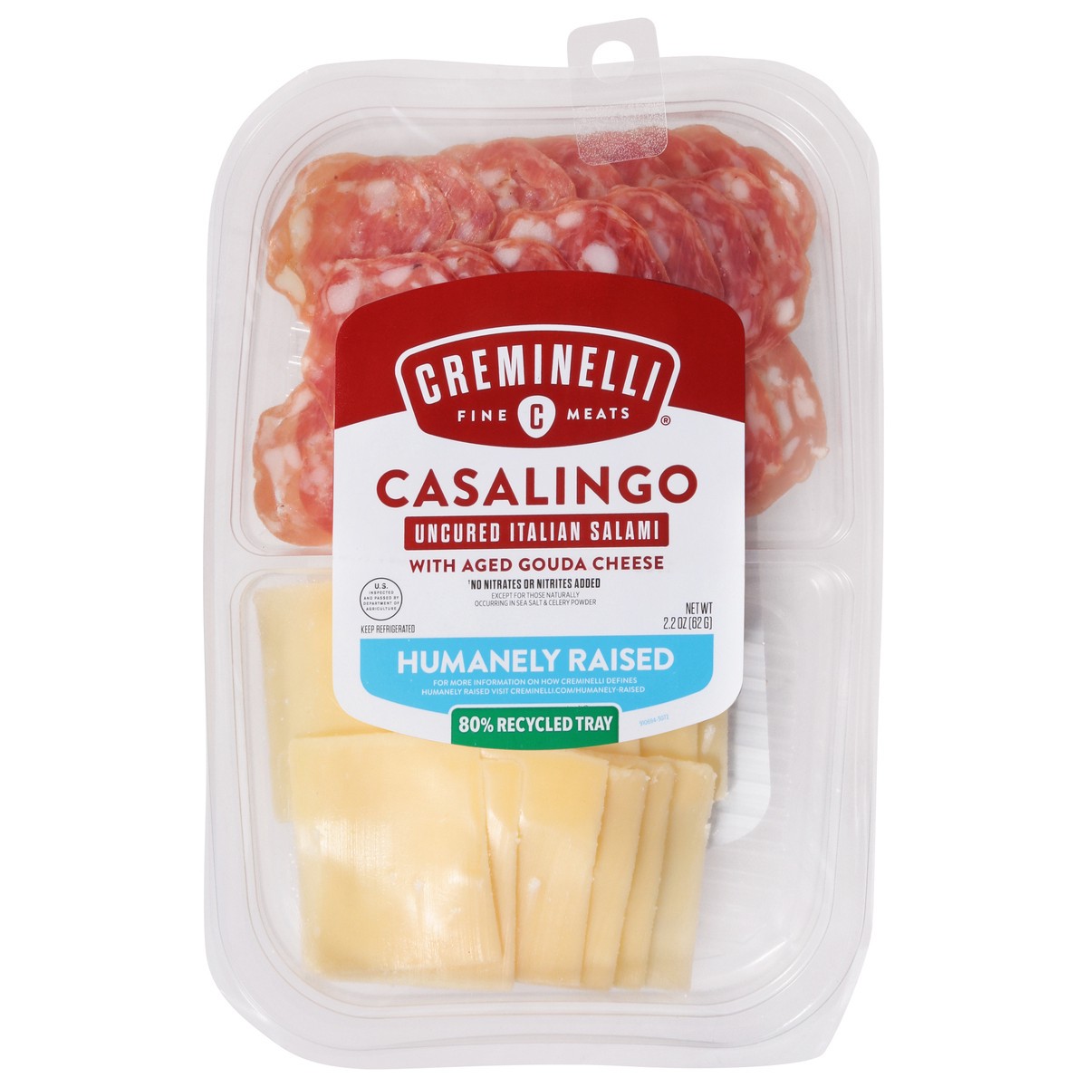 slide 1 of 6, Creminelli Fine Meats Uncured Italian Salami Casalingo 2.2 oz, 2.2 oz