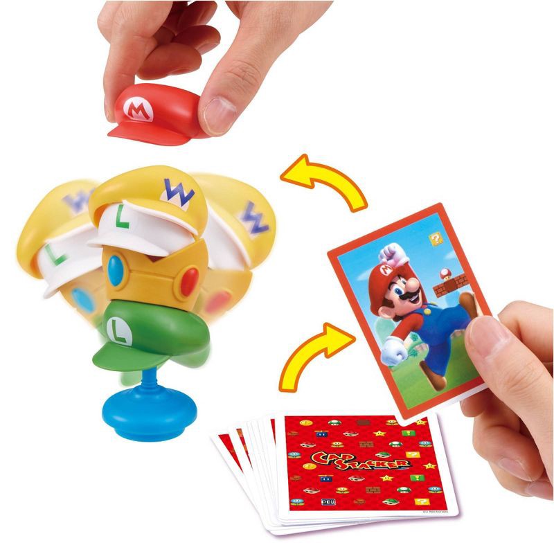 slide 3 of 6, Epoch Everlasting Play Super Mario Cap Tower Balancing Game: Fine Motor Skill Board Game for Kids, 1-4 Players, 1 ct
