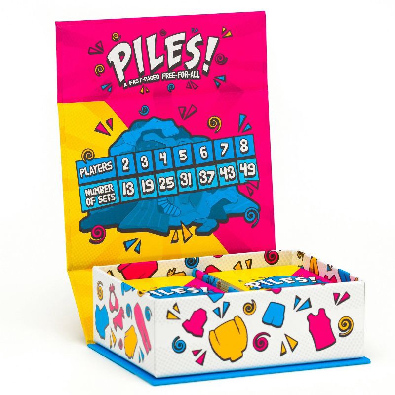 slide 3 of 5, Lost Boy Entertainment Piles! Card Game: Memory Skills, 2-8 Players, Action, 5-15 Min, 1 ct