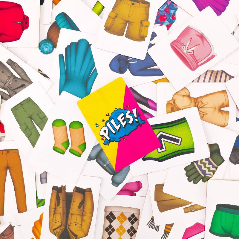 slide 5 of 5, Lost Boy Entertainment Piles! Card Game: Memory Skills, 2-8 Players, Action, 5-15 Min, 1 ct