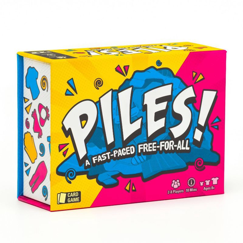 slide 1 of 5, Lost Boy Entertainment Piles! Card Game: Memory Skills, 2-8 Players, Action, 5-15 Min, 1 ct