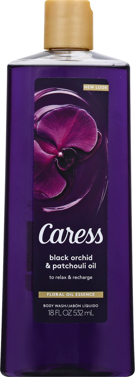 slide 2 of 12, Caress Black Orchid & Patchouli Oil Body Wash 18 oz, 18 oz