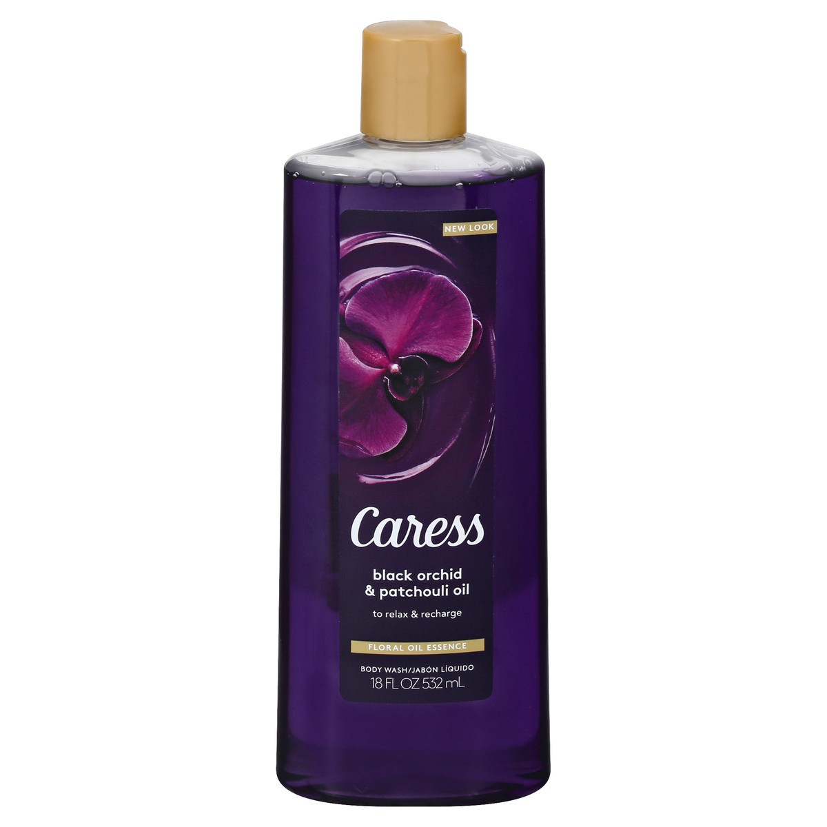 slide 1 of 12, Caress Black Orchid & Patchouli Oil Body Wash 18 oz, 18 oz