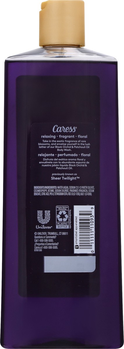 slide 6 of 12, Caress Black Orchid & Patchouli Oil Body Wash 18 oz, 18 oz