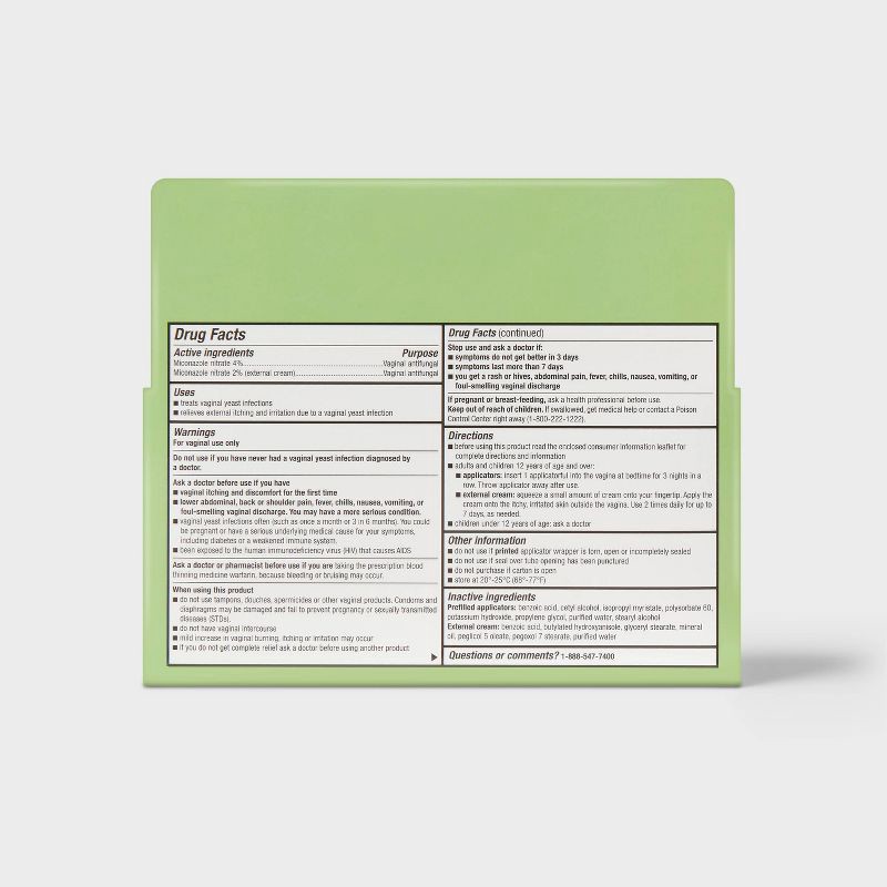 slide 4 of 4, Miconazole 3-Day Treatment Combo Pack - 0.18oz - up&up™, 0.18 oz