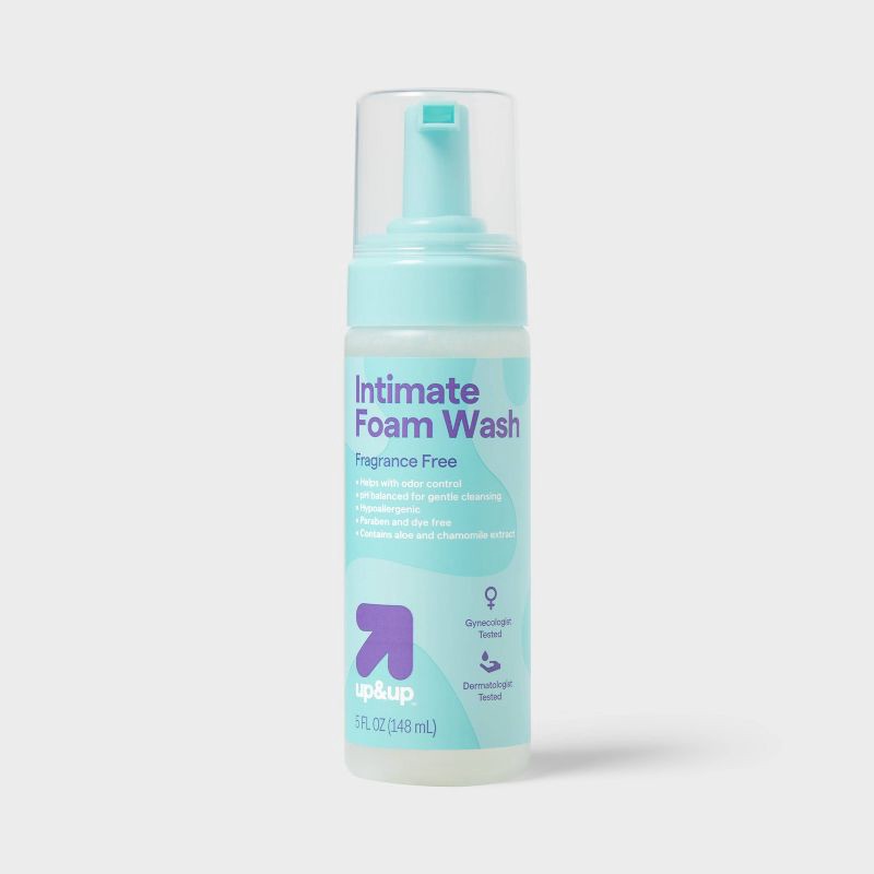 slide 1 of 5, Feminine Foam Wash - Unscented - 5fl oz - up&up™, 5 fl oz