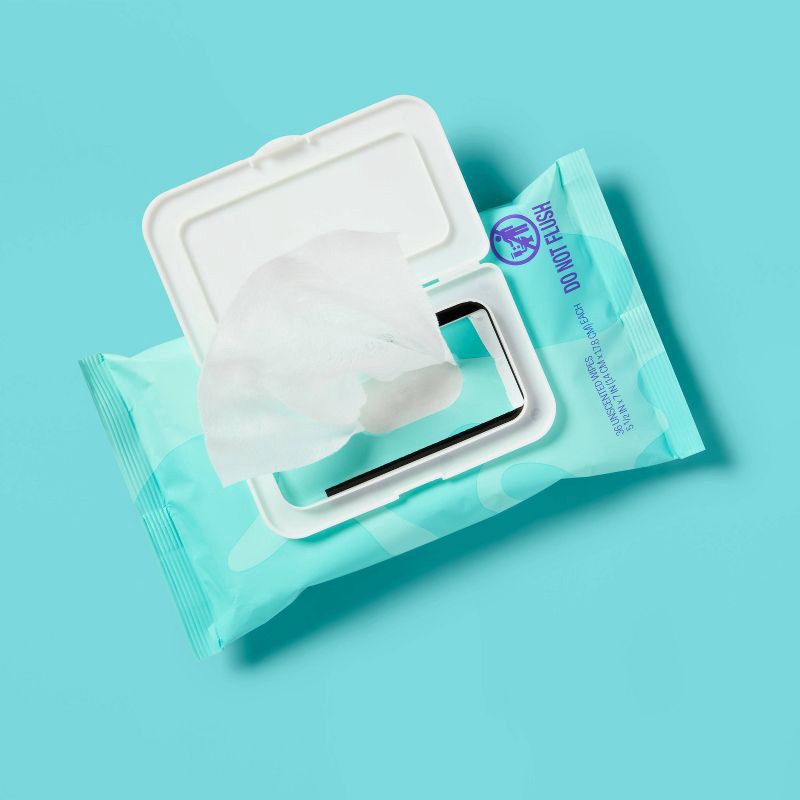 slide 2 of 5, Feminine Wipes - Unscented - 36ct - up&up™, 36 ct