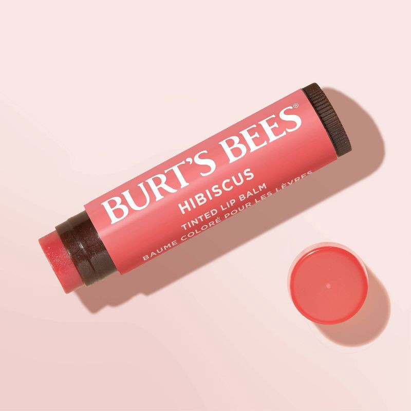 slide 9 of 12, Burt's Bees Tinted Lip Balm - Hibiscus - 0.15oz, 0.15 oz