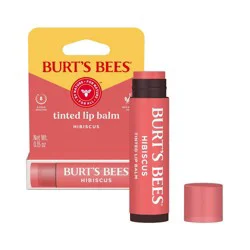Burt's Bees Tinted Lip Balm - Hibiscus - 0.15oz