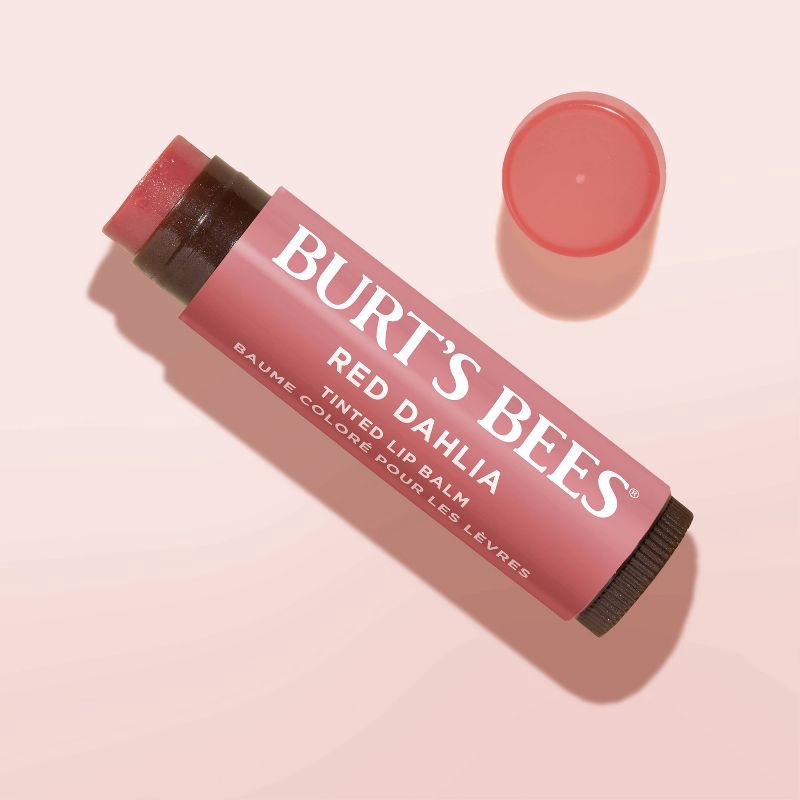 slide 9 of 12, Burt's Bees Tinted Lip Balm - Red Dahlia - 0.15oz, 0.15 oz