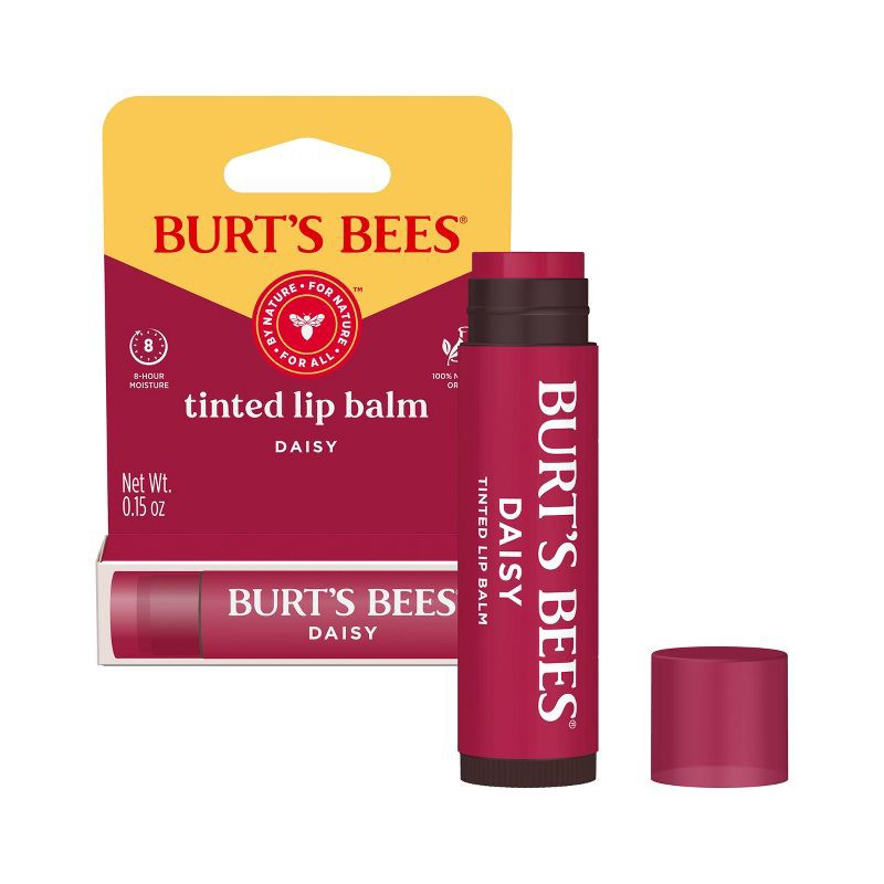 slide 1 of 12, Burt's Bees Natural Origin Tinted Lip Balm - Daisy - 0.15oz, 0.15 oz