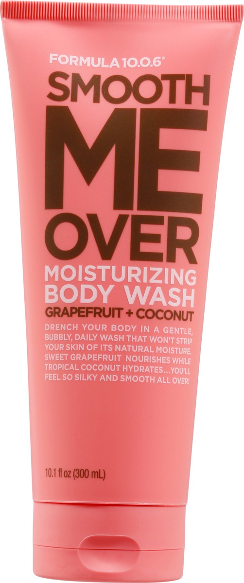 slide 8 of 9, Formula 10.0.6 Smooth Me Over Grapefruit + Coconut Moisturizing Body Wash 10.1 fl oz, 10.1 fl oz