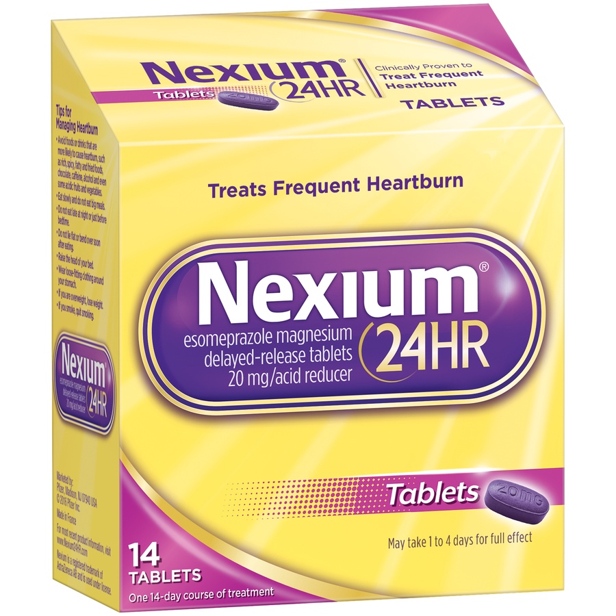 slide 3 of 6, Nexium 24HR Acid Reducer Heartburn Relief Tablets with Esomeprazole Magnesium - 14 Count, 14 ct